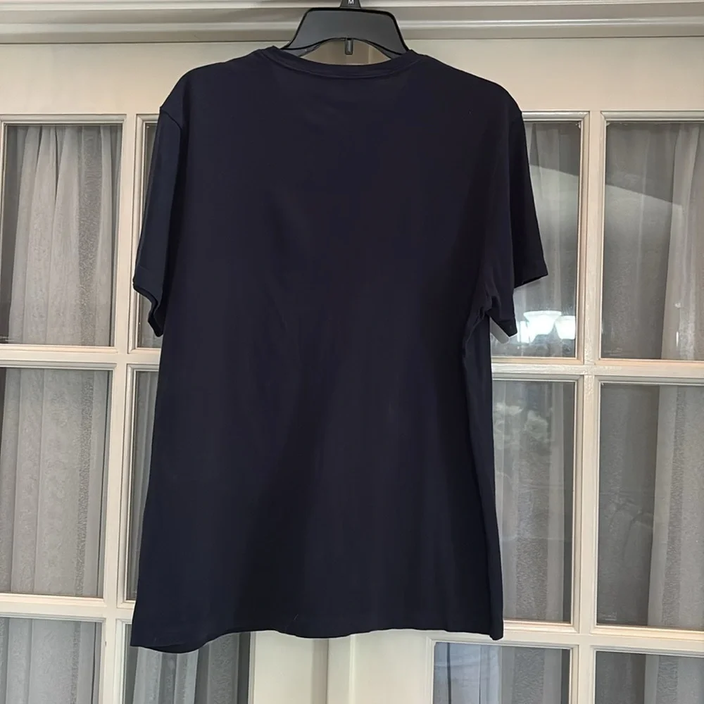 J.Crew washed navy blue short sleeve cotton T-shirt Size L